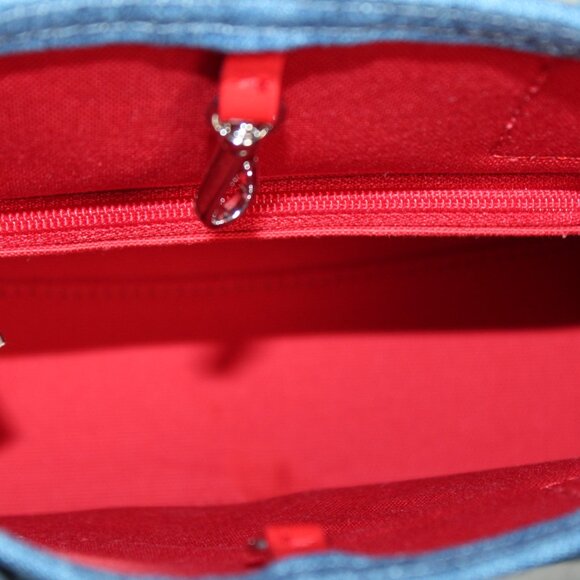 CHRISTIAN LOUBOUTIN By My Side Mini Denim Tote Shoulder Crossbody Bag - Picture 10 of 10